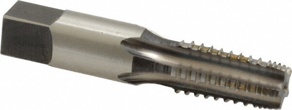 1/8-27 NPTF, 5 Flutes, Bright Finish, High Speed Steel, Interrupted Thread Pipe Tap
