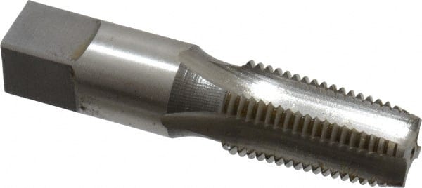Reiff & Nestor 46210 Standard Pipe Tap: 1/4-18, NPTF, Regular, 4 Flutes, High Speed Steel, Oxide Finish 