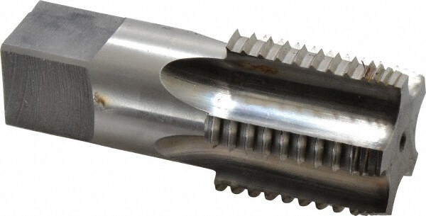 1-1/4 - 11-1/2 NPT, 5 Flutes, Bright Finish, High Speed Steel, Interrupted Thread Pipe Tap