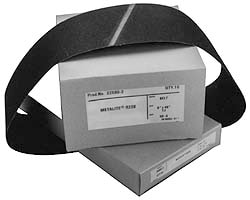 Abrasive Belt: 1" Wide, 42" Long, 60, 80 & 100 Grit, Aluminum Oxide