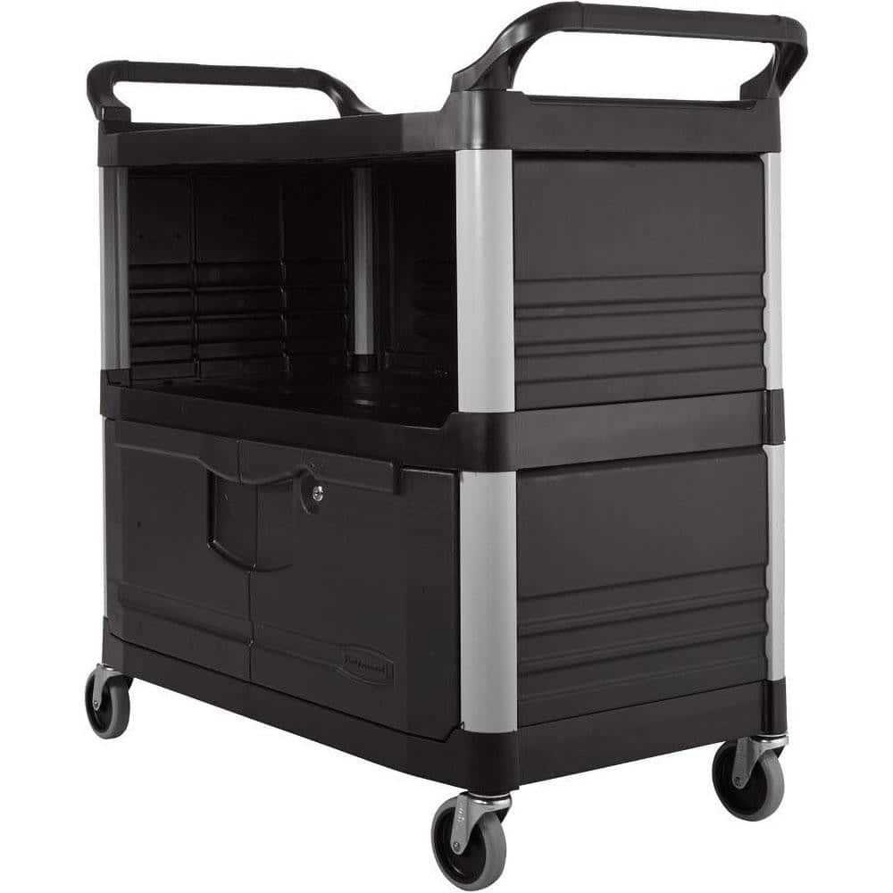 Equipment Cart Mobile Work Center: 40-5/8" OAD, 3 Shelf