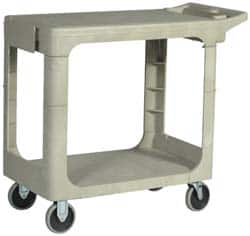 Shelf Utility Cart: Plastic, Beige