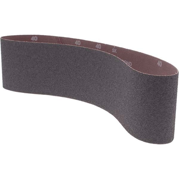 Abrasive Belt: 4" Wide, 36" Long, 40 Grit, Aluminum Oxide