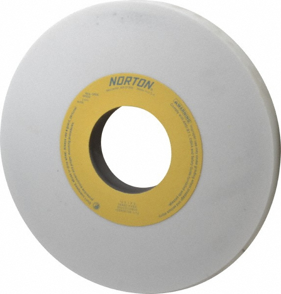 Norton 10" Diam x 3" Hole x 1" Thick, K Hardness, 60 Grit Surface