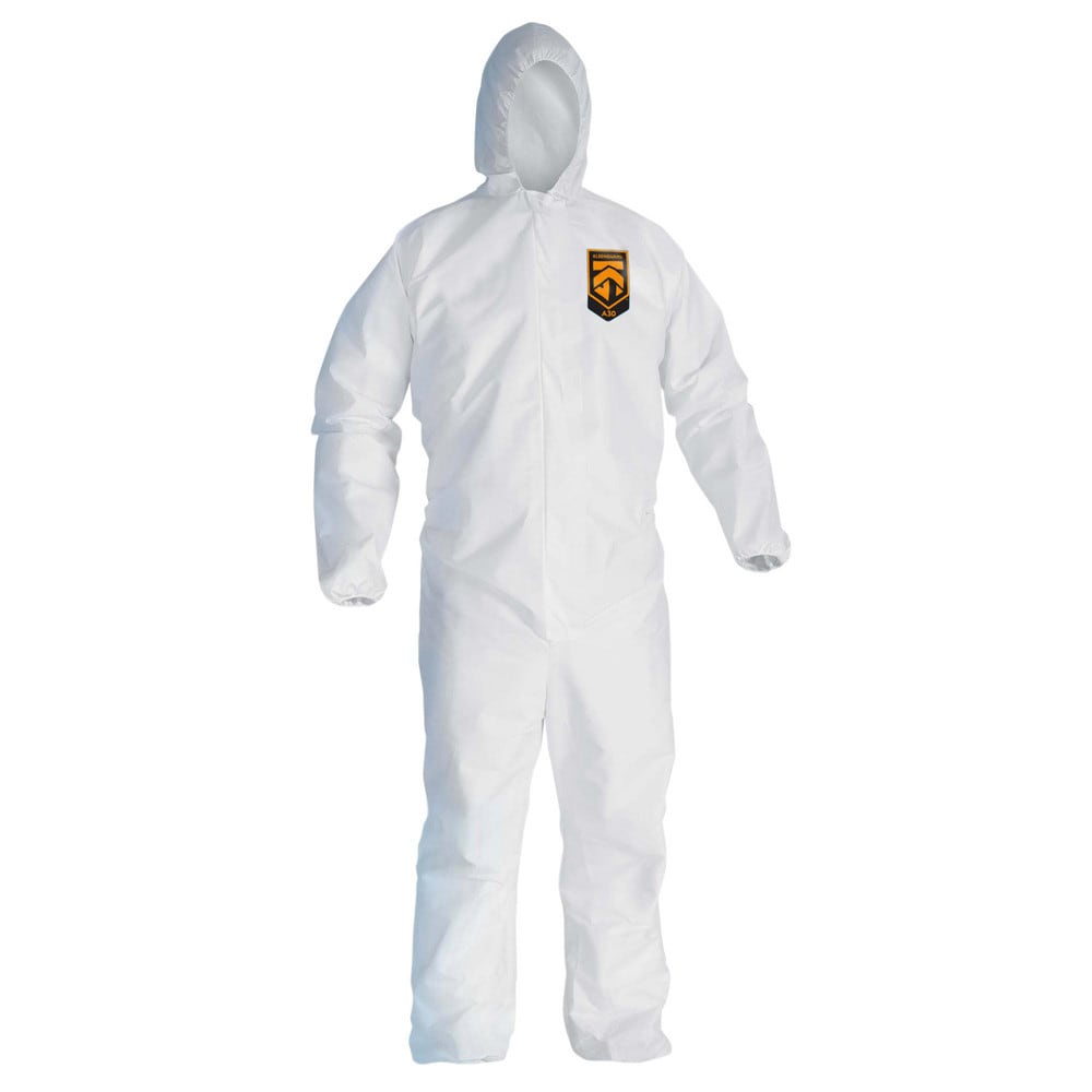 Disposable Coveralls: Size X-Large, SMS, Zipper Closure