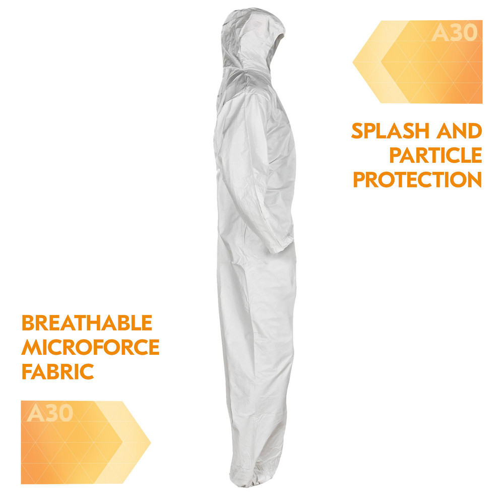 KleenGuard - Disposable Coveralls: Splash & Particle Protection, Size ...