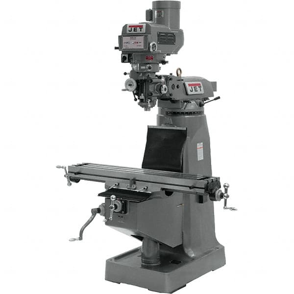 9" x 49" Knee Milling Machine: 2 hp, Variable Speed Pulley, 1 Phase