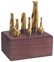 Cleveland 8737661/8737667 End Mill Set: 2 Flute 