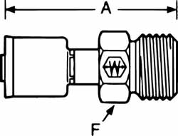 Eaton Hydraulic Hose Fittings & Couplings; Hose Diameter: 1/2 (Inch); Thread Size: 7/8-14 ; Cut-Off Allowance: 2-13/32 ; Hex Size: 7/8 (Inch)
