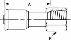 Eaton Hydraulic Hose Fittings & Couplings; Hose Diameter: 5/8 (Inch); Thread Size: 7/8-14 ; Thread Type: SAE ; Cut-Off Allowance: 1-13/16 ; Hex Size: