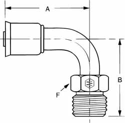 Eaton Hydraulic Hose Fittings & Couplings; Hose Diameter: 13/32 (Inch); Thread Size: 3/4-16 ; Cut-Off Allowance: 2-7/32 ; Hex Size: 3/4 (Inch)