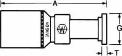 Hydraulic Hose Split Flange Straight Fitting: