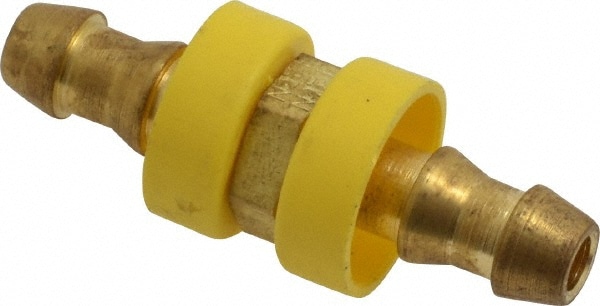 Barbed Push-On Hose Mender: Brass, 1/4" Barb