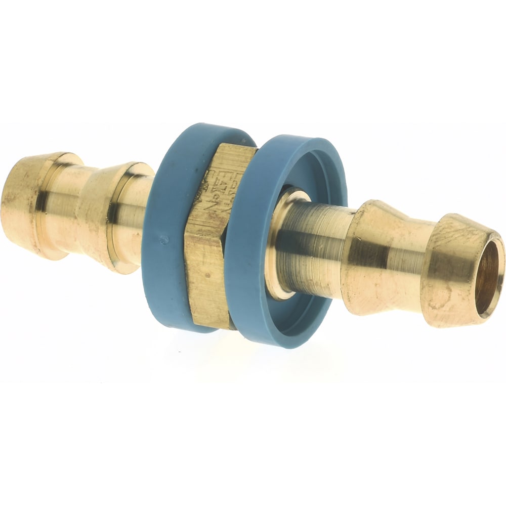 Barbed Push-On Hose Mender: Brass, 3/8" Barb