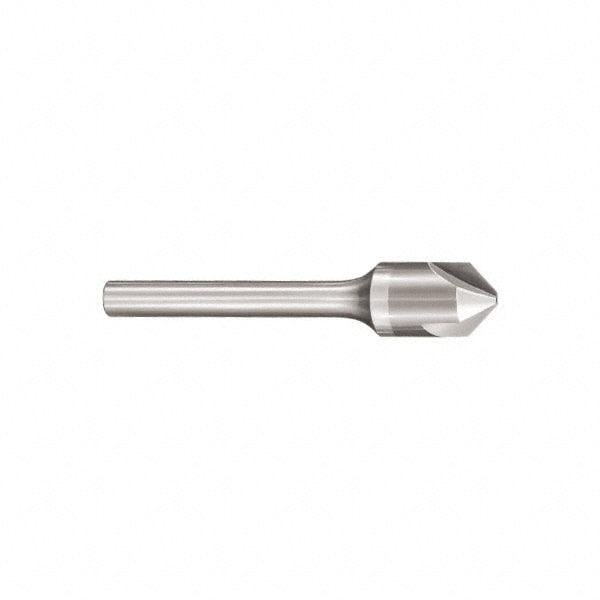 SGS 74234 3/8" Head Diam, 1/4" Shank Diam, 3 Flute 90° Solid Carbide Countersink Image