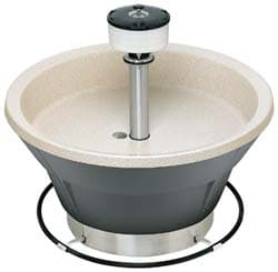 Bradley S93-564 Circular, Foot-Controlled, External Drain, 54" Diam, 8 Person Capacity, Bradstone, Wash Fountain 