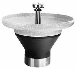 Bradley S93-587 Circular, Infrared Sensor, Internal Drain, 54" Diam, 8 Person Capacity, Terreon, Wash Fountain Image