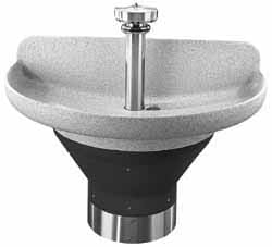 Bradley S93-579 Semi-Circular, Infrared Sensor, Internal Drain, 54" Diam, 4 Person Capacity, Terreon, Wash Fountain Image