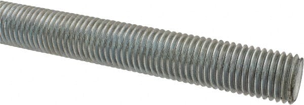 ZORO SELECT S4.00603203.PL.DAR #6-32 x 3' Plain 304 Stainless Steel Threaded Rod 