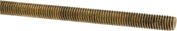 Made in USA 88009 Threaded Rod: #10-32, 3 Long, Brass Image