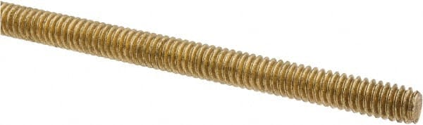 7 pcs Brass Threaded Rods 1/4-28 X 3 Full Thread 