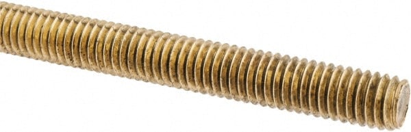 Made in USA 3528 Threaded Rod: 3/8-16, 3 Long, Brass Image