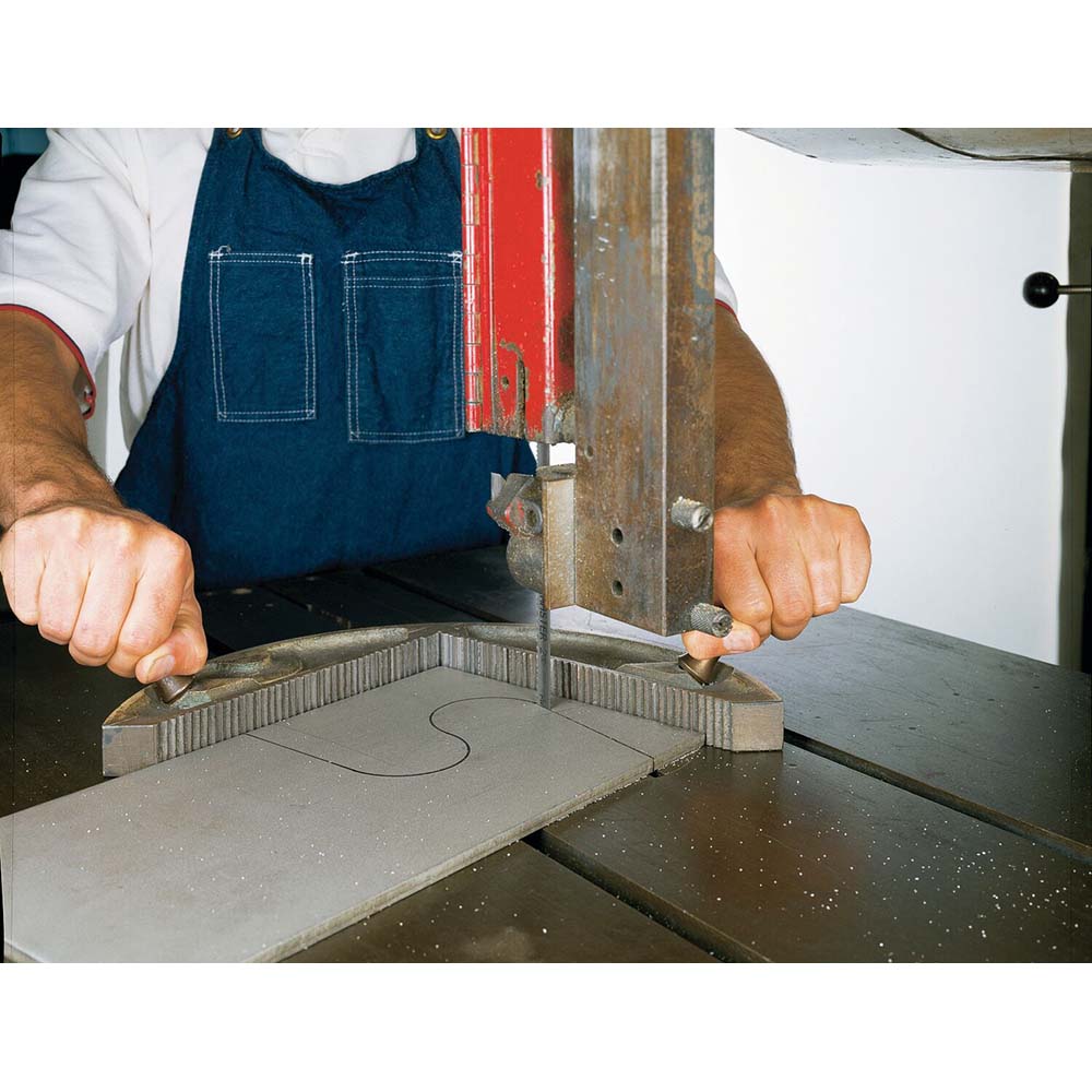 Welded Bandsaw Blade: 16' 3 Long x 1/2" Wide x 6 to 10 TPI - Bi-Metal, Toothed, Milled & Variable Edge, Variable Pitch