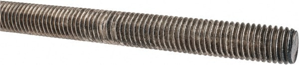 Value Collection 45502 Threaded Rod: 5/8-11, 3 Long, Stainless Steel, Grade 304 (18-8) Image