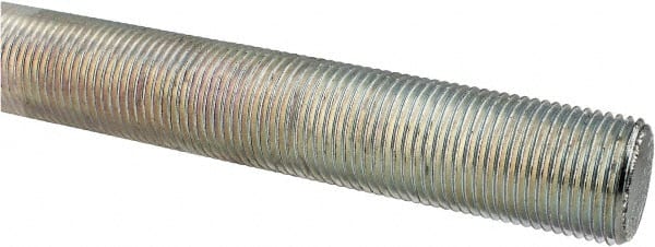 1-3/8-12 x 3 Plain Low Carbon Steel Threaded Rod 