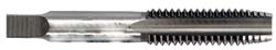 Straight Flute Tap: 3/8-24 UNF, 4 Flute, Plug Chamfer, 2B Class of Fit, Carbon Steel, Bright/Uncoated Finish