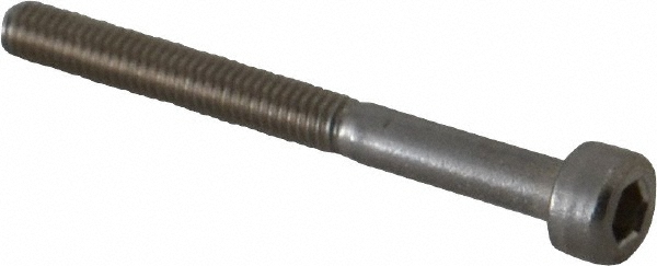 Value Collection MASC0030030CP Hex Head Cap Screw: M3 x 0.50 x 30 mm, Grade 18-8 & Austenitic Grade A2 Stainless Steel, Uncoated Image