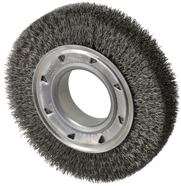 Osborn 2200800 Wheel Brush: 6" Wheel Dia, Crimped 