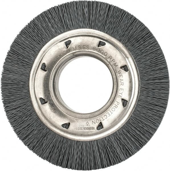 Osborn 2241100 Wheel Brush: 6" Wheel Dia, Crimped 
