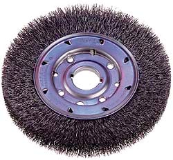 Osborn 2140500 Wheel Brush: 8" Wheel Dia, Crimped Image