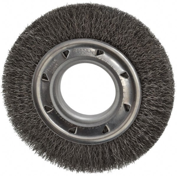 Osborn 2243200 Wheel Brush: 6" Wheel Dia, Crimped 