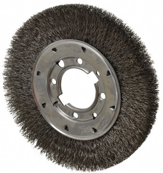 Osborn 2243700 Wheel Brush: 8" Wheel Dia, Crimped 