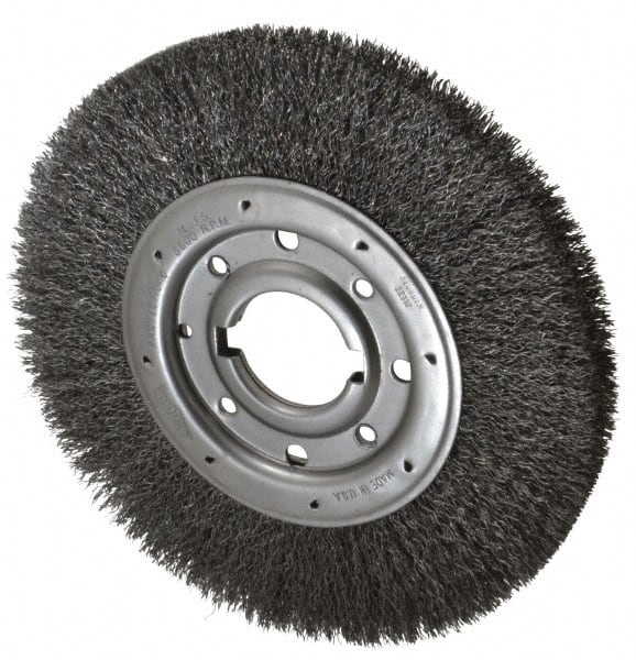 Osborn 2244000 Wheel Brush: 10" Wheel Dia, Crimped 