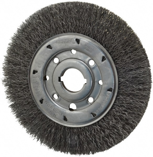 Osborn 2140700 Wheel Brush: 8" Wheel Dia, Crimped 