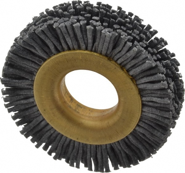 Wheel Brush: 1-1/2" Wheel Dia, Crimped