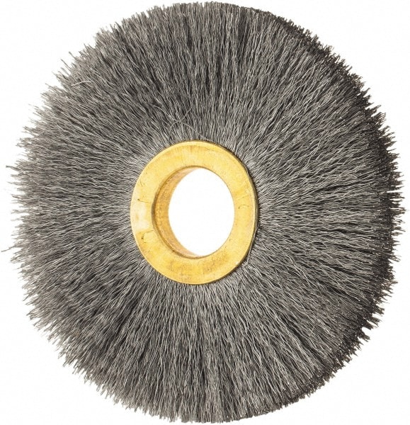 Osborn 1142700 Wheel Brush: 3" Wheel Dia, Crimped 