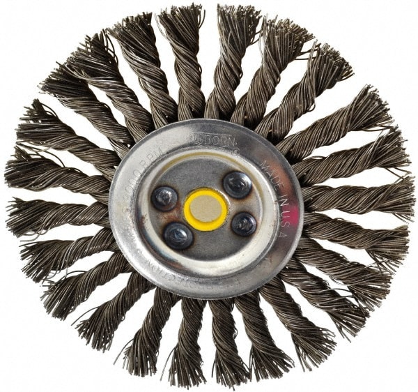 Osborn 2674300 Wheel Brush: 6" Wheel Dia, Knotted 