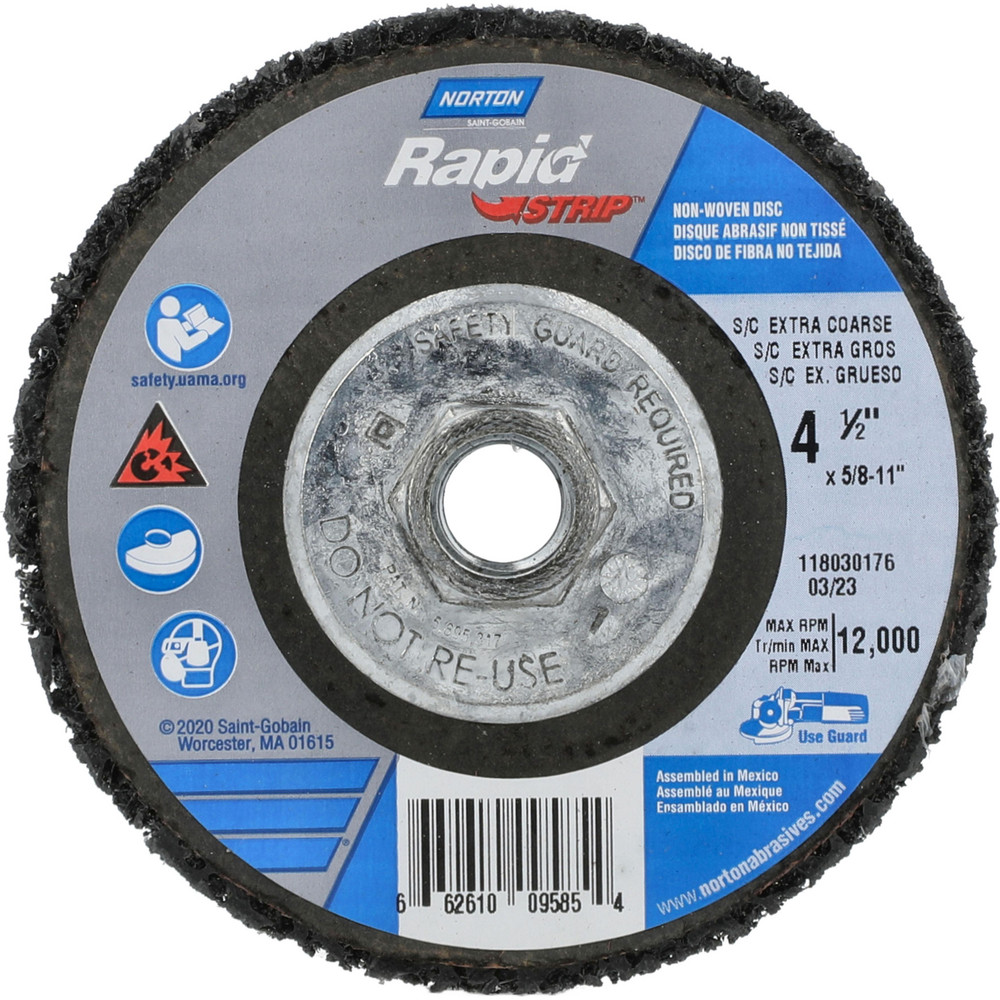 Depressed Center Wheel: Type 27, 4-1/2" Dia, Silicon Carbide