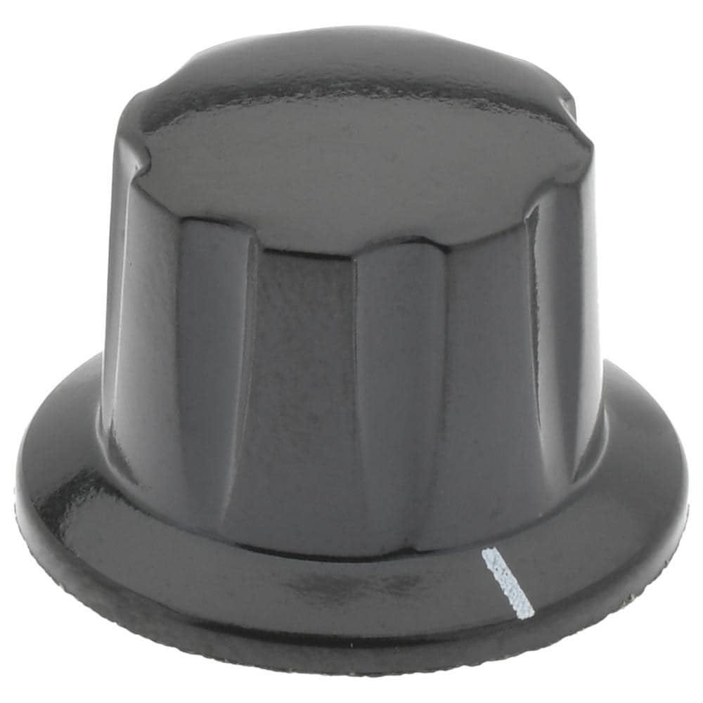 17/32" Knob Diam, 9/16" Recess Diam, Skirted Knob