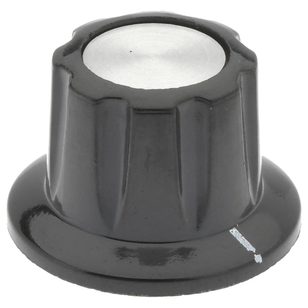 3/4" Knob Diam, 9/16" Recess Diam, Skirted Knob