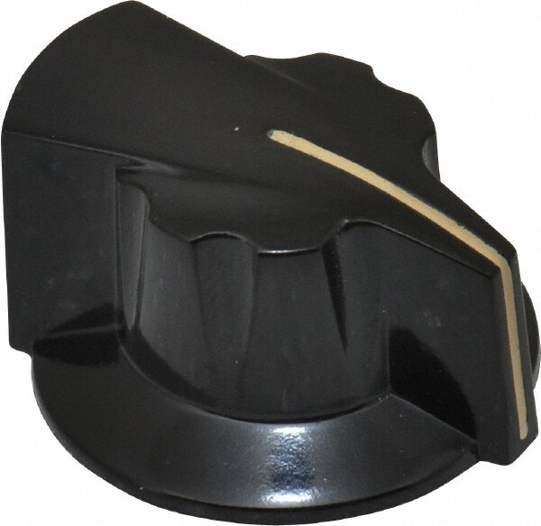 27/32" Knob Diam, 11/16" Recess Diam, Skirted Knob