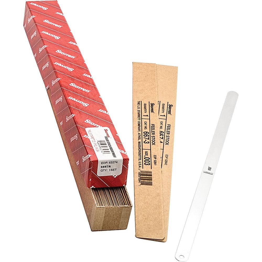 32 Piece, 0.001 to 0.03" Thick, Parallel Feeler Gage Set