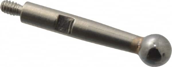 TESA Brown & Sharpe 599-7030-120 Test Indicator Ball Contact Point: 3 mm Ball Dia, 12.7 mm Contact Point Length, Carbide 