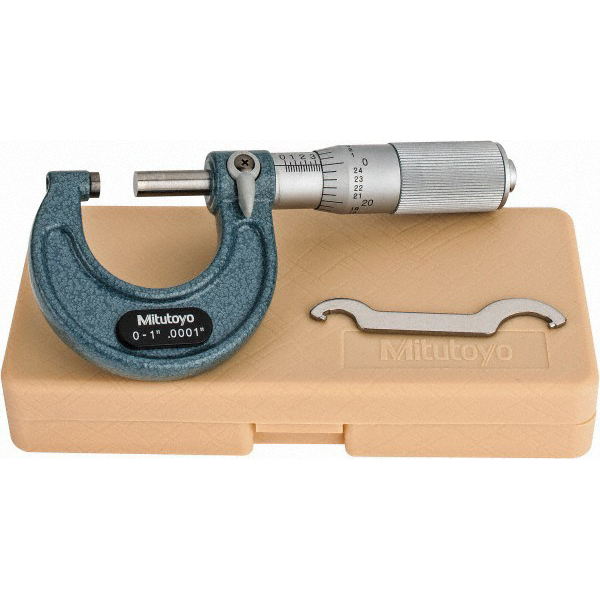 2-3 Inch Outside Micrometer – 0.0001 Graduation, Ratchet Stop – Baked Enamel Frame
