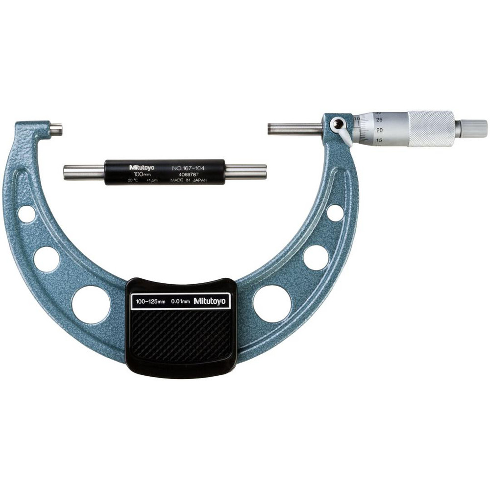 Mechanical Outside Micrometer: 0.01" Graduation