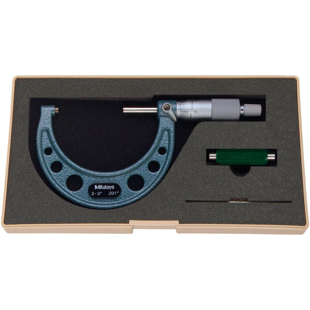 Mechanical Outside Micrometer: 3" Range, 0.001" Graduation